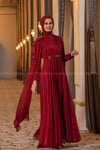 2213 NEW ELEGANS ELBİSE - Bordo