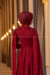 2213 NEW ELEGANS ELBİSE - Bordo