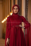 2213 NEW ELEGANS ELBİSE - Bordo