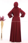 2223 NEW ELEGANS ELBİSE - Bordo