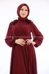 2223 NEW ELEGANS ELBİSE - Bordo