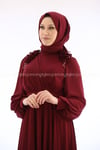 2223 NEW ELEGANS ELBİSE - Bordo