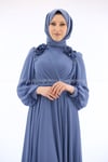 2223 NEW ELEGANS ELBİSE - İndigo