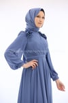 2223 NEW ELEGANS ELBİSE - İndigo
