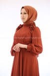 2223 NEW ELEGANS ELBİSE - Kiremit