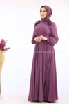 2223 NEW ELEGANS ELBİSE - Lila