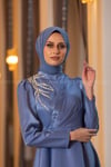 2224 NEW ELEGANS ELBİSE - İndigo
