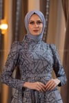 2228 NEW ELEGANS ELBİSE - Gri