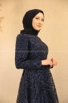 2228 NEW ELEGANS ELBİSE - Lacivert