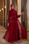 2229 NEW ELEGANS ELBİSE - Bordo