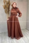 2231 NEW ELEGANS ELBİSE - Kiremit