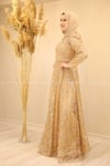 2250 NEW ELEGANS ELBİSE - Gold