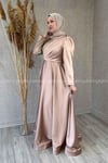 2303 NEW ELEGANS ELBİSE - Gold