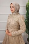 2324 NEW ELEGANS ELBİSE - Açık Somon