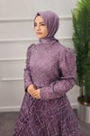 2350 NEW ELEGANS ELBİSE - Ametist