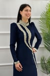 2429 NEW ELEGANS ELBİSE - Lacivert