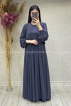 8610 MUSAB ELBİSE - Füme