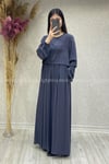 8610 MUSAB ELBİSE - Füme