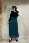 905 İŞLER ŞİFON ETEK - Zümrüt