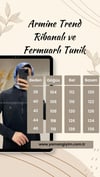 Armine Trend Ribanalı ve Fermuarlı Tunik - SİYAH
