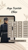 Arya Tesettür Elbise - SİYAH