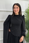 Elvin Tesettür Abiye - SİYAH