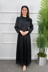 Güldefne Tesettür Abiye - SİYAH