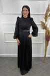 Liora Tesettür Abiye - SİYAH