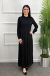 Nazan Tesettür Elbise - SİYAH