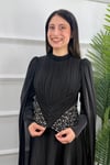 Nesrin Tesettür Abiye - SİYAH