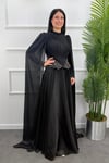 Nesrin Tesettür Abiye - SİYAH