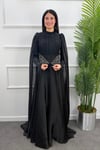 Nesrin Tesettür Abiye - SİYAH