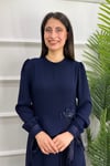 Nisa Tesettür Elbise - LACİVERT
