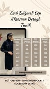 5411 ALYAKA TUNİK - Siyah