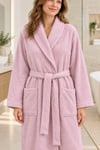 Özdilek Kadın/Erkek Unisex Pamuklu Bornoz XL - PUDRA
