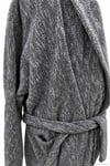 Özdilek Kadın/Erkek Unisex Pamuklu Bornoz XL - KIRÇILLI GRİ