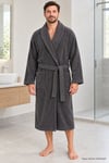 Özdilek Kadın/Erkek Unisex Pamuklu Bornoz XL - ANTRASİT