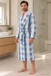 Özdilek Kadın/Erkek Unisex Pamuklu Kadife Bornoz XL - MAVİ