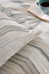 Özdilek Natural Marble Battal Boy King Lastikli Çarşaf Nevresim Takımı - MİNT 