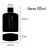 4 ADET 100 ML BOŞ SERT PLASTİK SPREY ŞİŞESİ