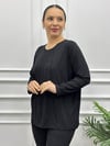 Büyük Beden Taş Detaylı Bluz
