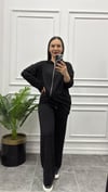 Full Taşlı Kapşonlu Athleisure Takım