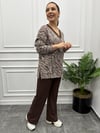 Karyoka Dikişli Zebra Desen Takım