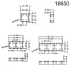 18650 ÜÇLÜ PİL TUTUCU BRAKET