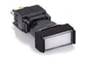 Dikdörtgen 16mm Led Işık  24V AC/DC 6 Pin Yaylı Buton 1NO+1NC