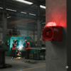 MESAN MS 3050.10.1.12-30VDC ENDÜSTRİYEL LED IŞIKLI SİREN KIRMIZI GÖVDE