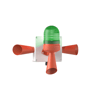 MESAN MS 5807.2.110-220VAC LED Multifonksiyon 3x 43 Ses Elektronik Siren