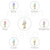 MESANMS 5851.110-220VACØ70 RGB LED KONTAK TİP BUZZER DUVAR MONTAJ