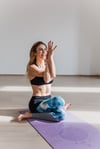 Kaydırmaz Yüzeyli Doğal Kauçuk Yoga Matı - Mor