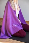 Logolu Yoga Battaniyesi-Mor